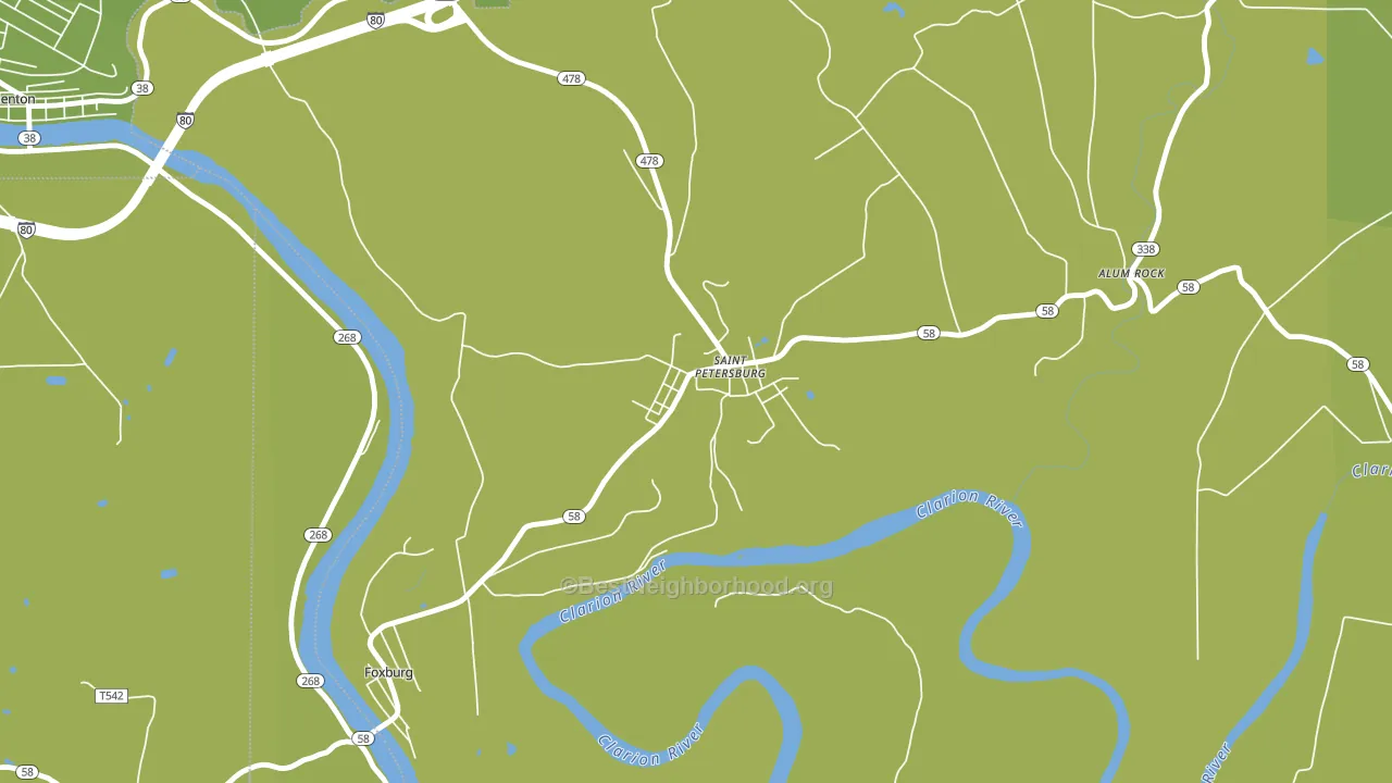 16054, PA block-group voter-turnout map