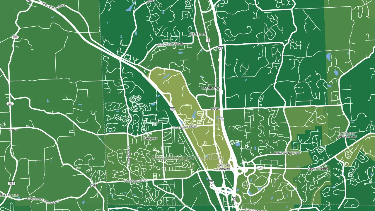 16066, PA block-group voter-turnout map