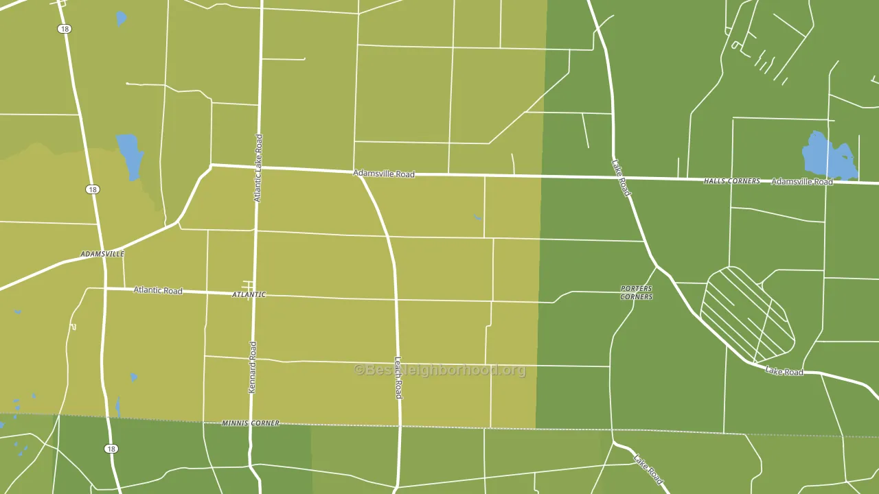 16111, PA block-group voter-turnout map