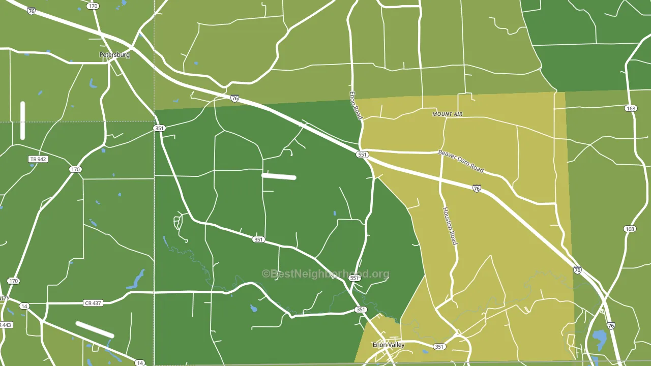 16120, PA block-group voter-turnout map