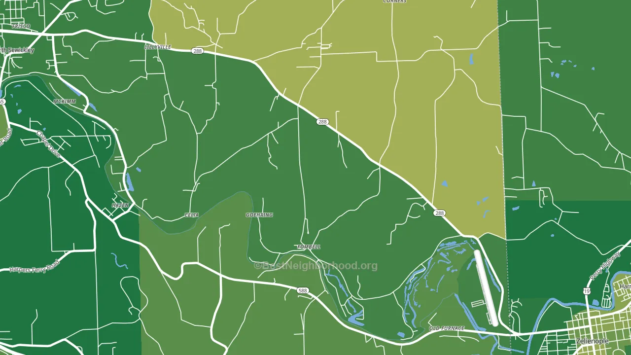 16123, PA block-group voter-turnout map