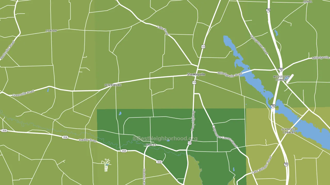 16130, PA block-group voter-turnout map