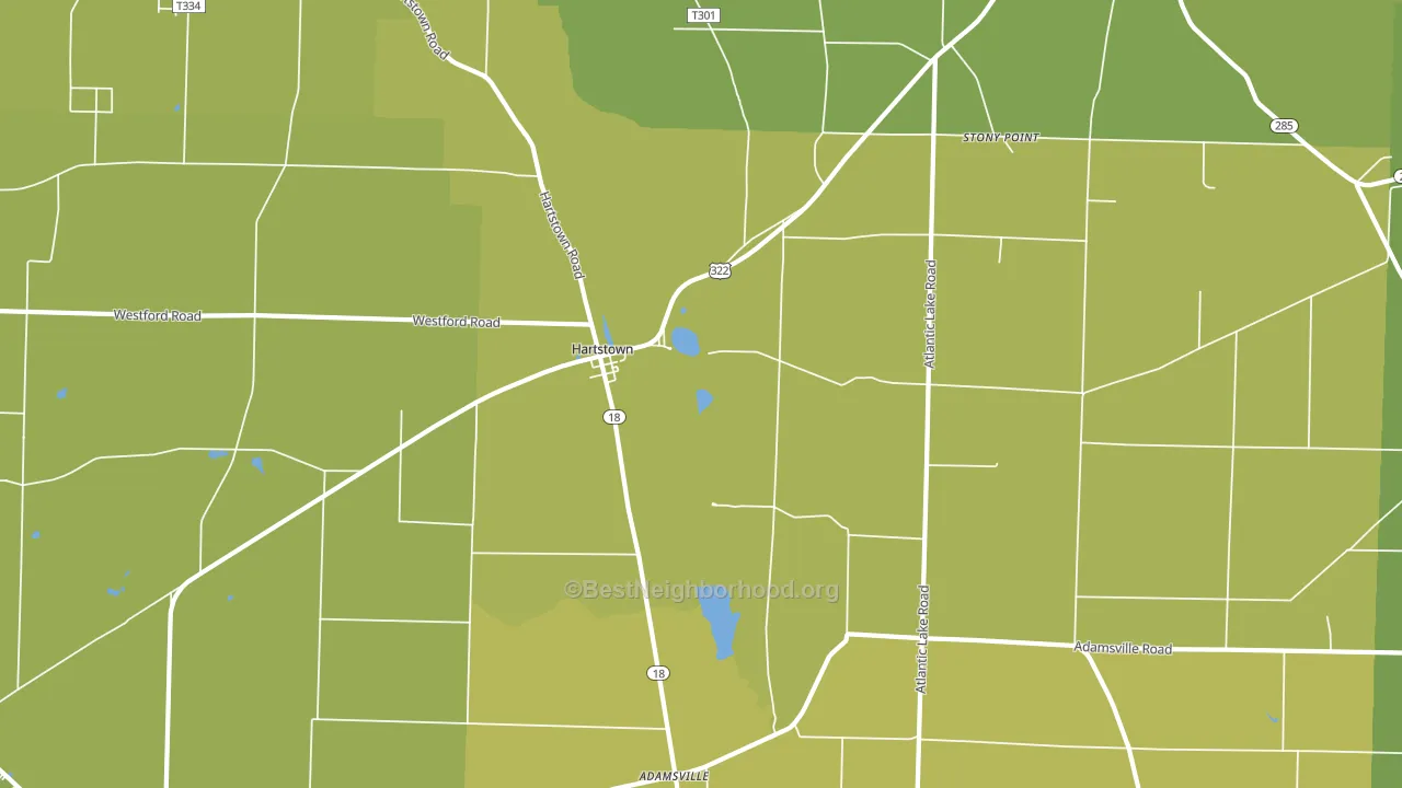 16131, PA block-group voter-turnout map