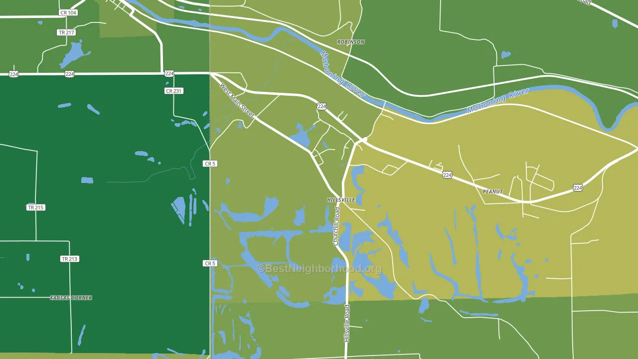 16132, PA block-group voter-turnout map