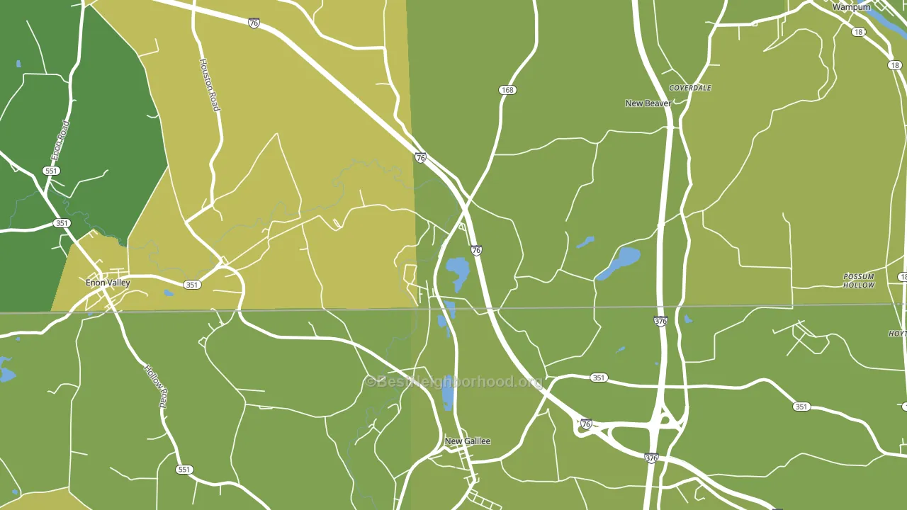 16141, PA block-group voter-turnout map