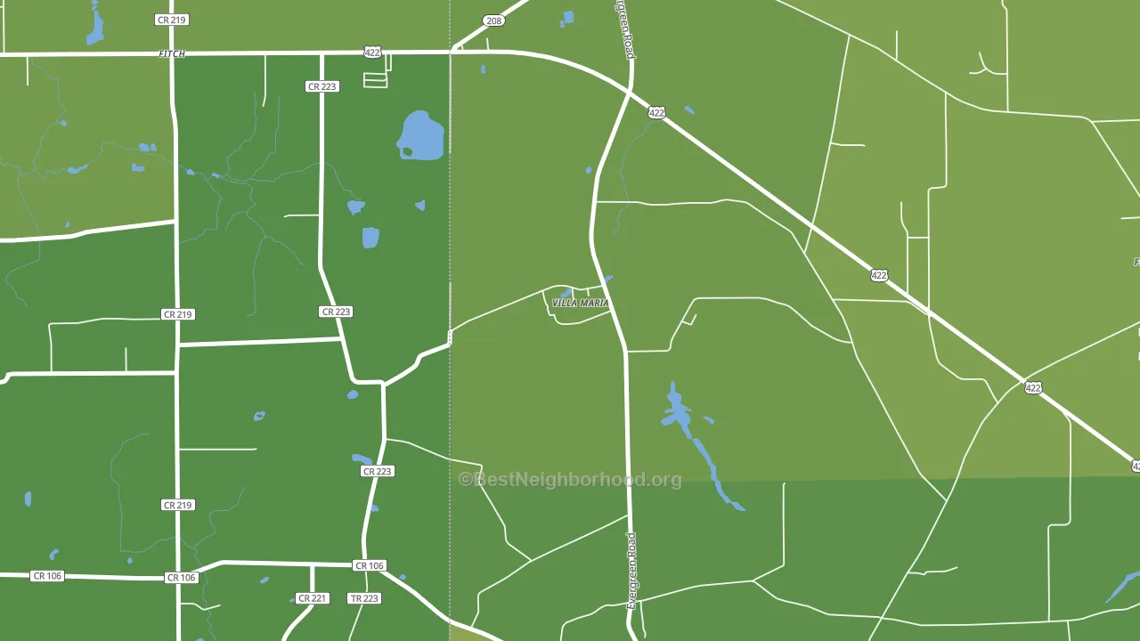 16155, PA block-group voter-turnout map