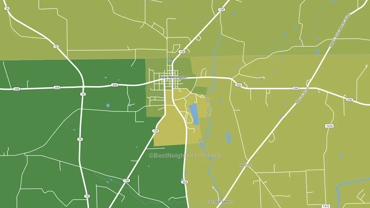 16172, PA block-group voter-turnout map