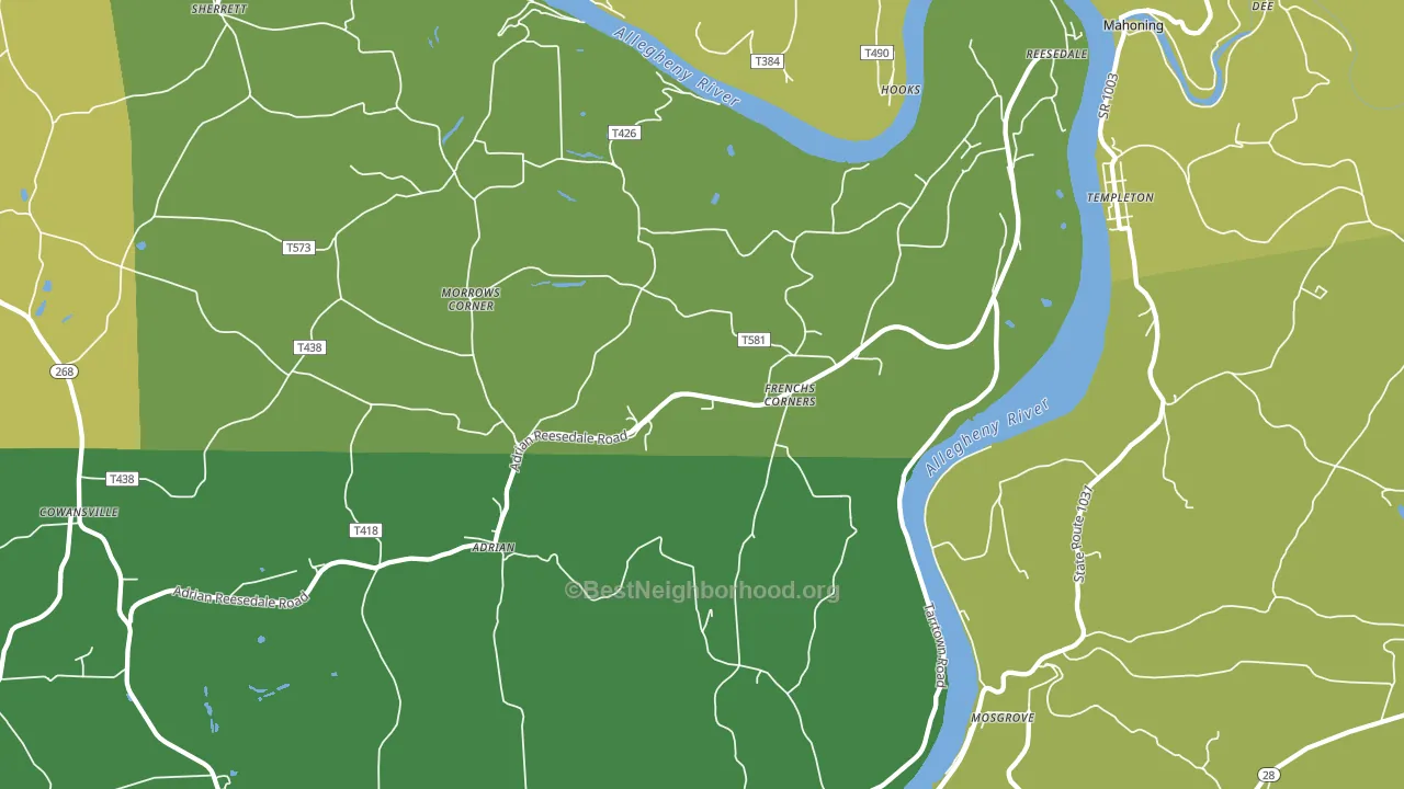16210, PA block-group voter-turnout map