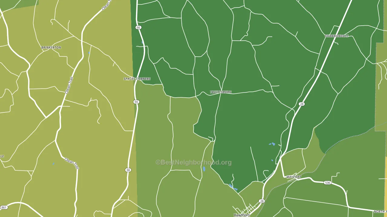 16224, PA block-group voter-turnout map