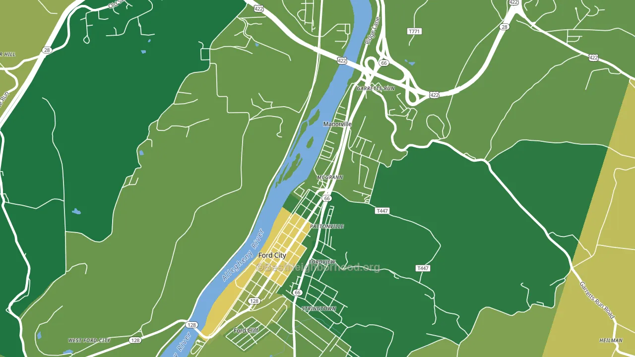 16236, PA block-group voter-turnout map