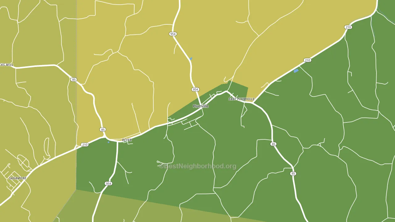 16246, PA block-group voter-turnout map