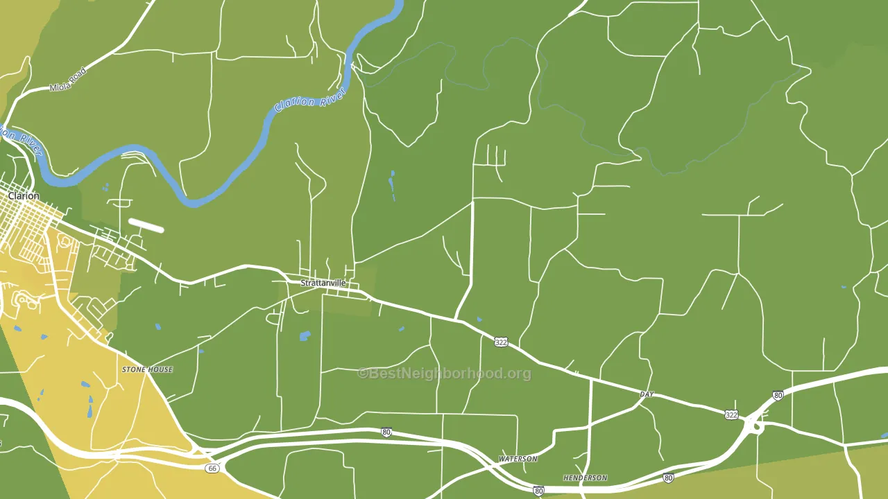 16258, PA block-group voter-turnout map