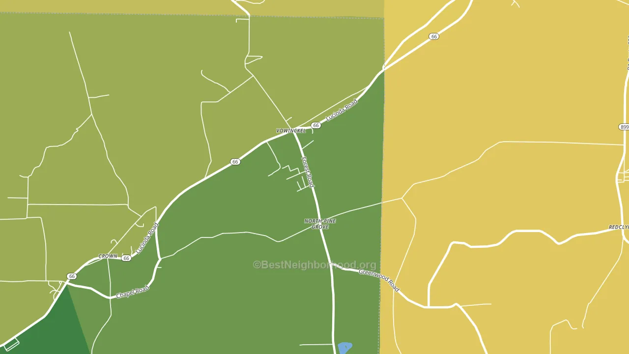 16260, PA block-group voter-turnout map