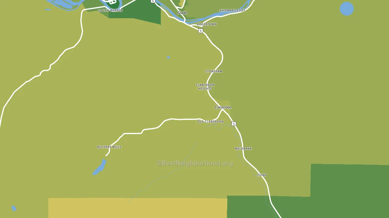 16313, PA block-group voter-turnout map
