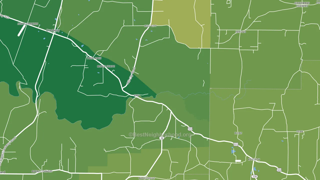 16319, PA block-group voter-turnout map
