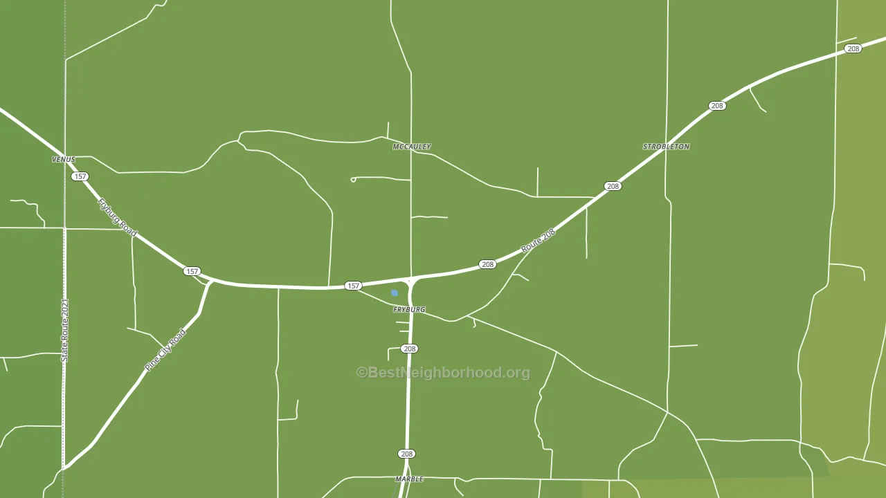 16326, PA block-group voter-turnout map