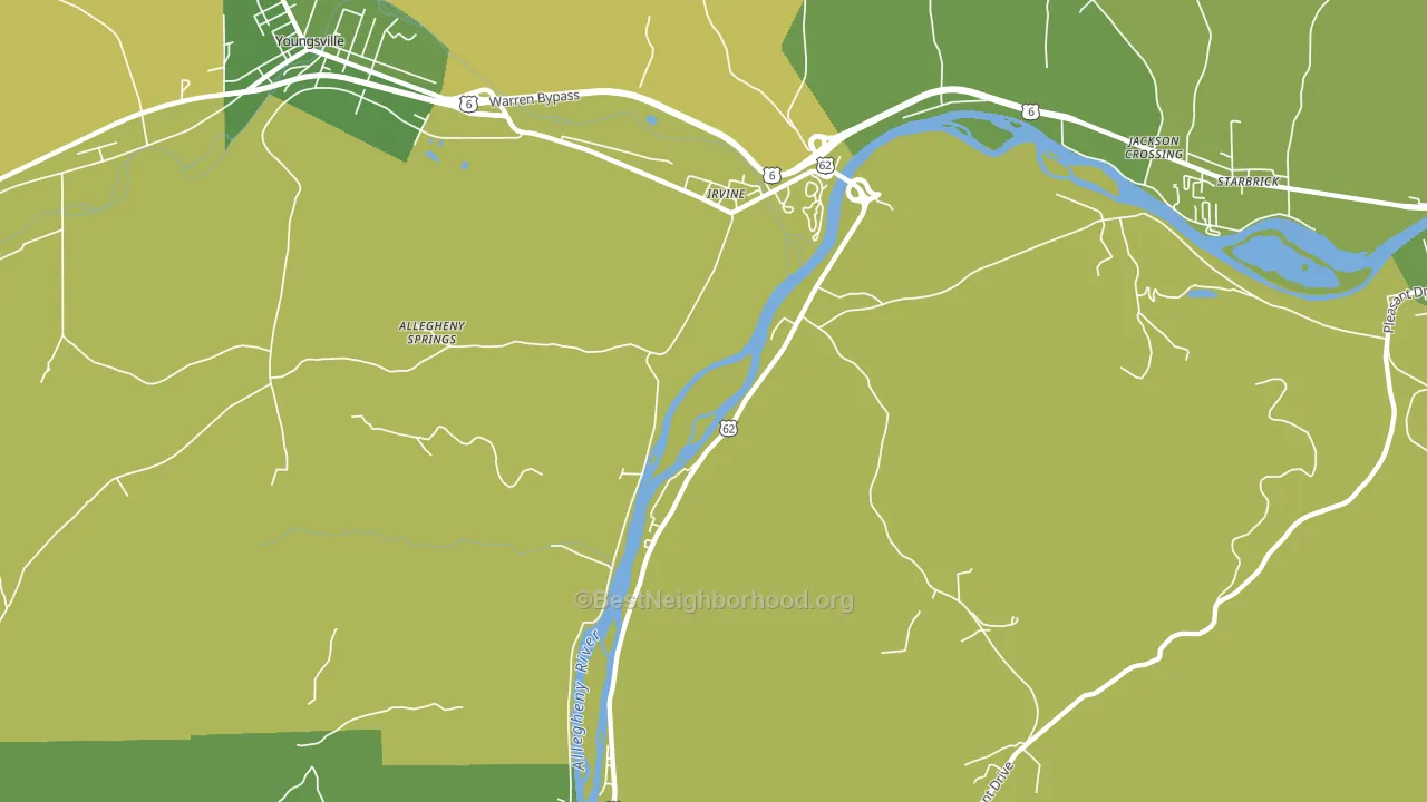 16329, PA block-group voter-turnout map