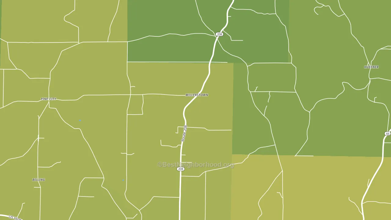 16334, PA block-group voter-turnout map