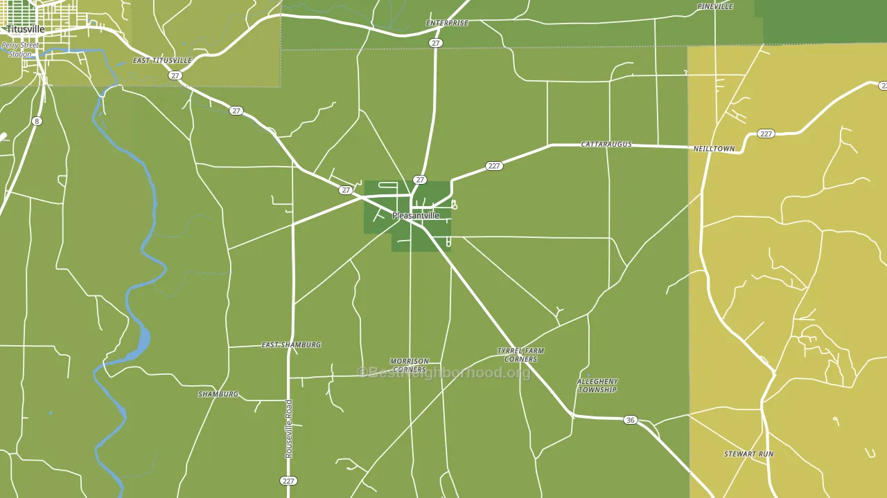 16341, PA block-group voter-turnout map