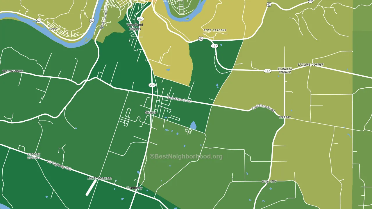 16346, PA block-group voter-turnout map
