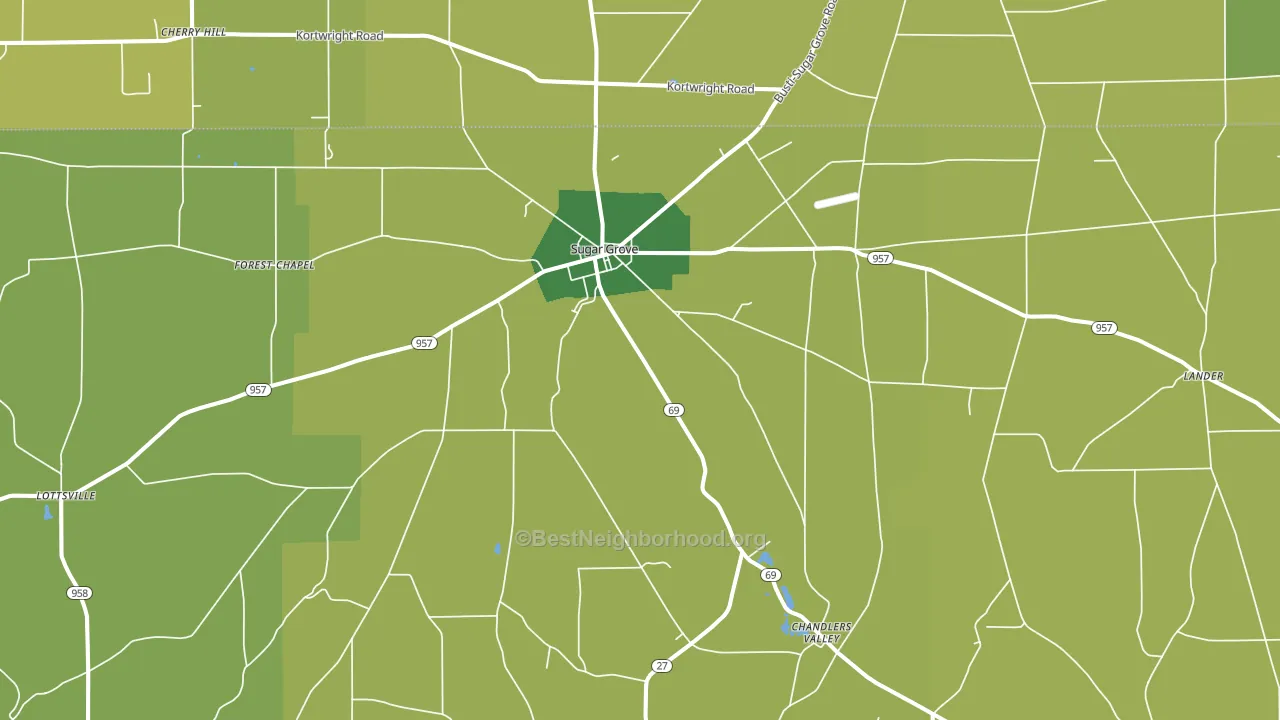 16350, PA block-group voter-turnout map
