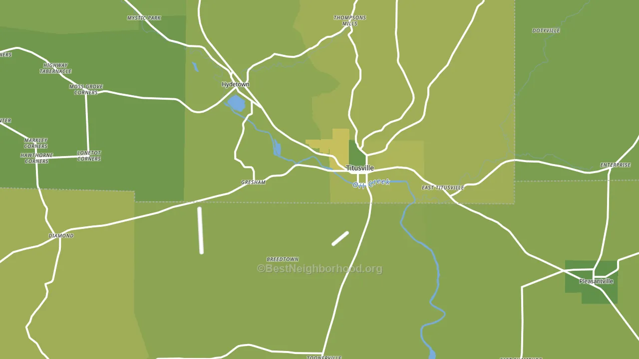 16354, PA block-group voter-turnout map