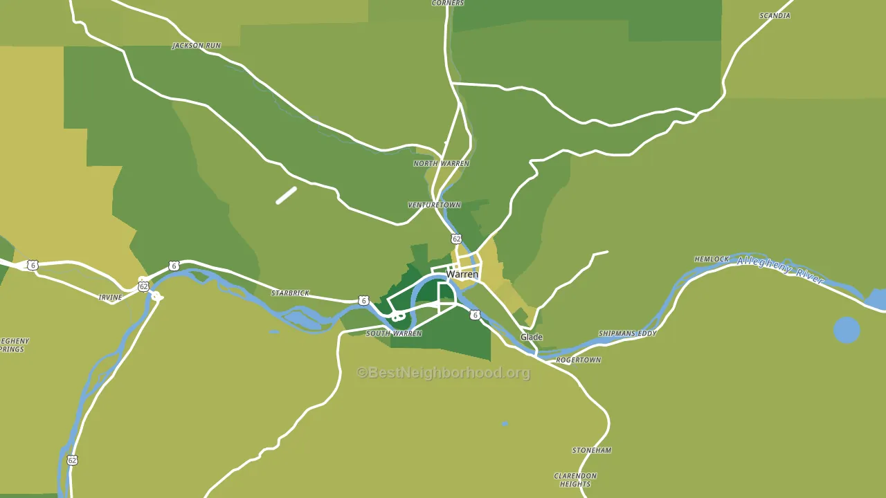 16365, PA block-group voter-turnout map