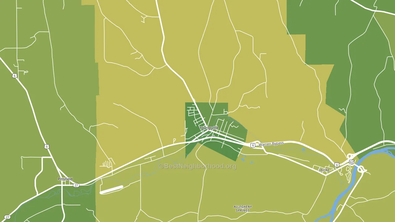 16371, PA block-group voter-turnout map