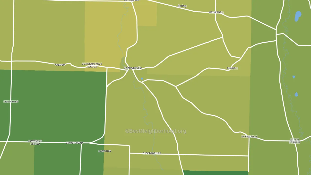 16406, PA block-group voter-turnout map