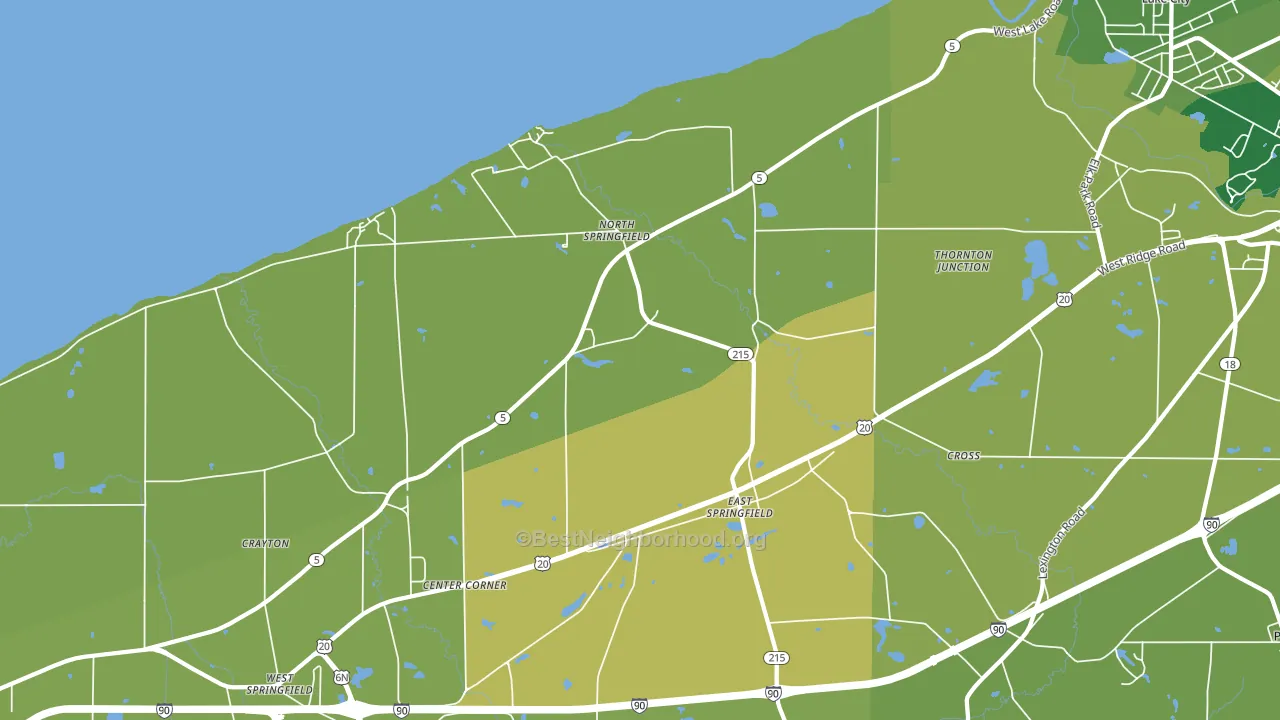 16411, PA block-group voter-turnout map