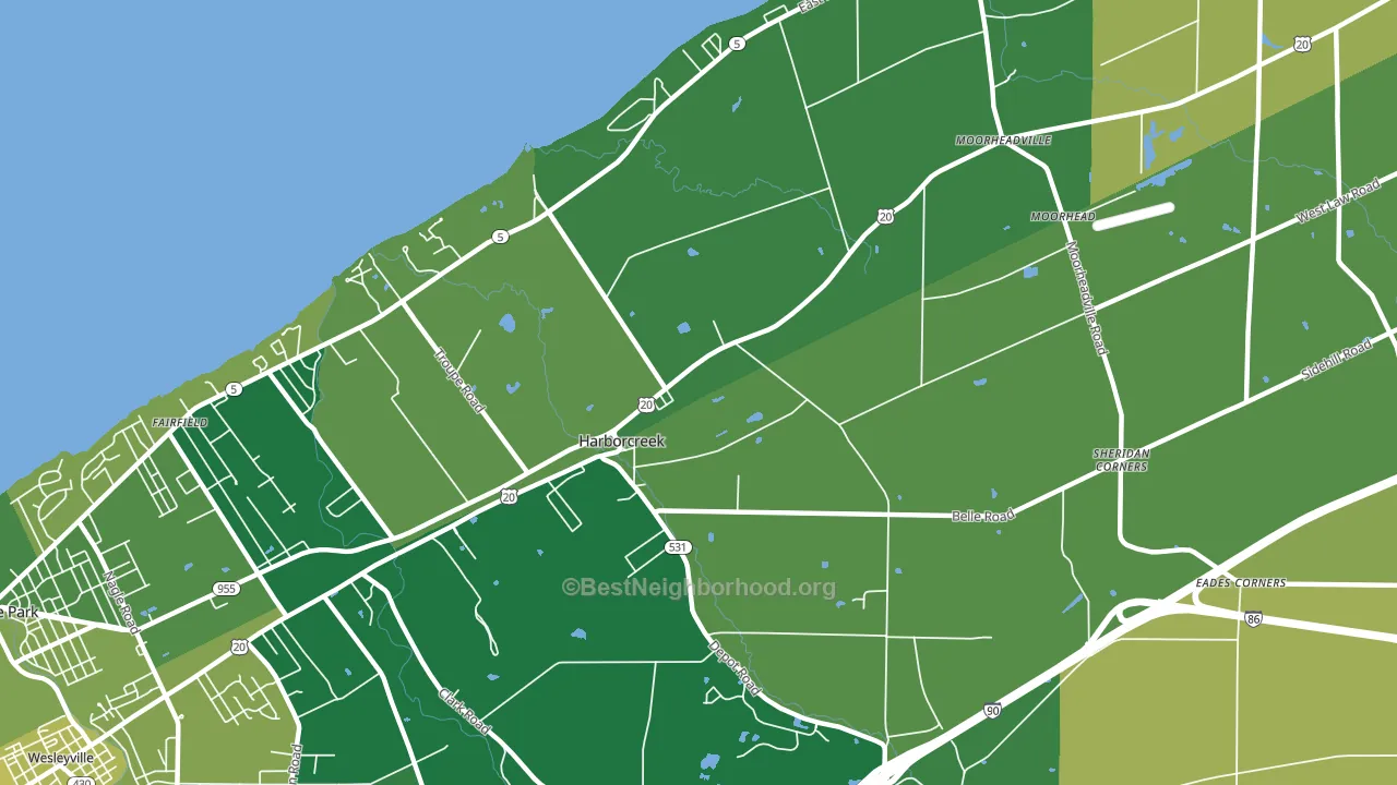 16421, PA block-group voter-turnout map