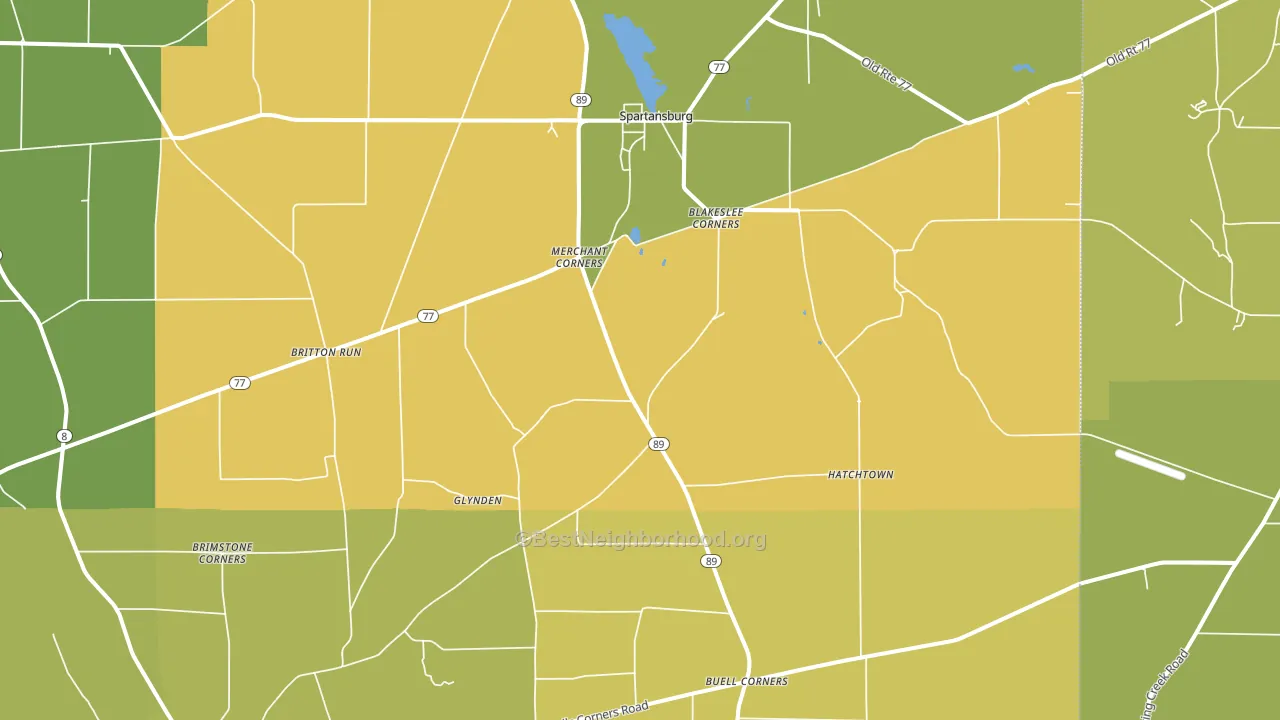 16434, PA block-group voter-turnout map