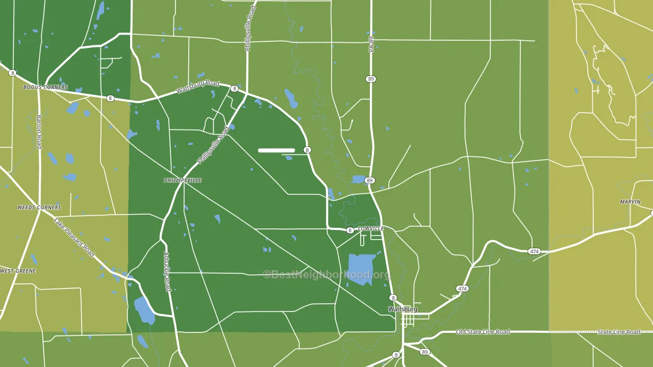 16442, PA block-group voter-turnout map