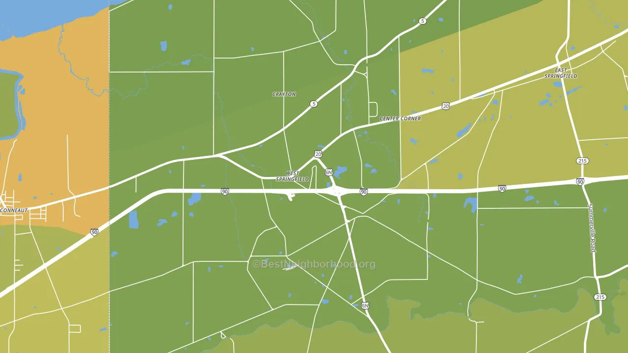 16443, PA block-group voter-turnout map