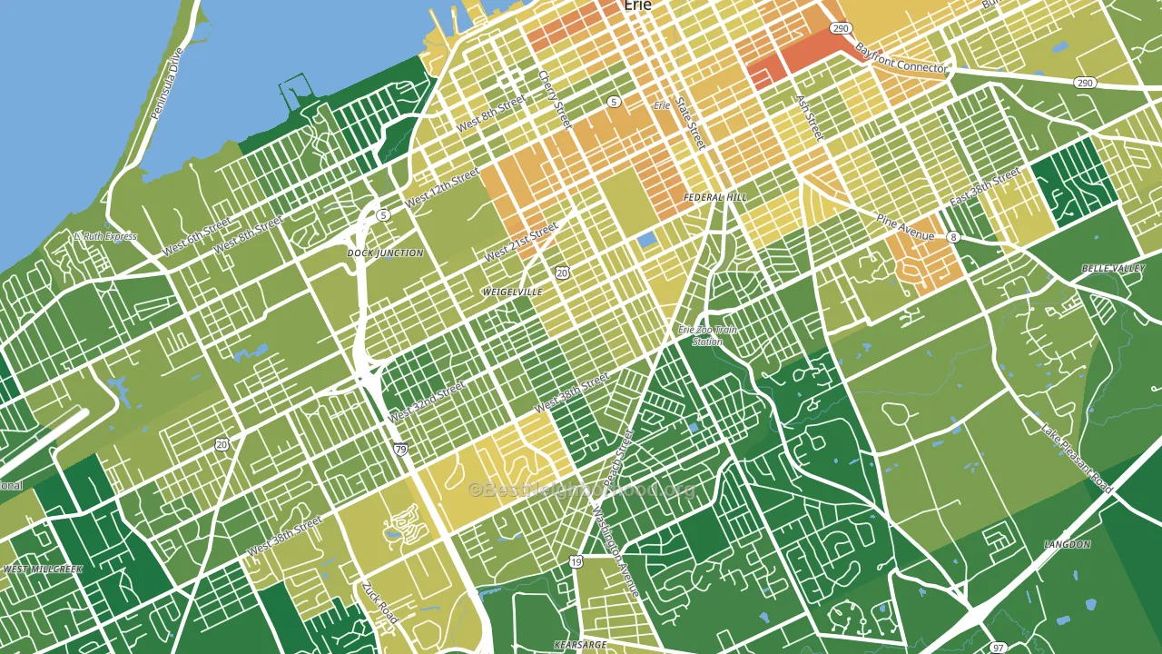 16508, PA block-group voter-turnout map