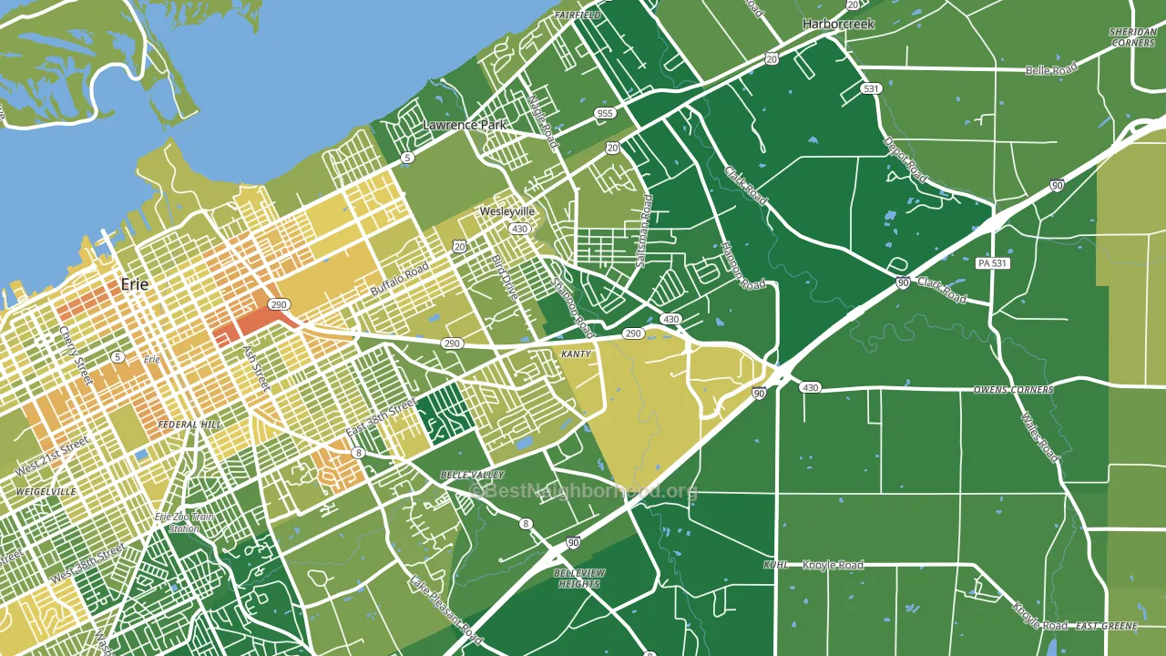 16510, PA block-group voter-turnout map