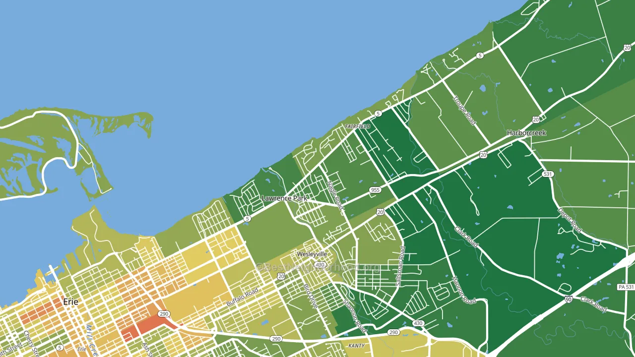 16511, PA block-group voter-turnout map