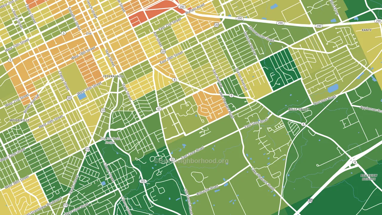 16546, PA block-group voter-turnout map