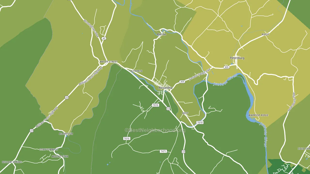 16611, PA block-group voter-turnout map