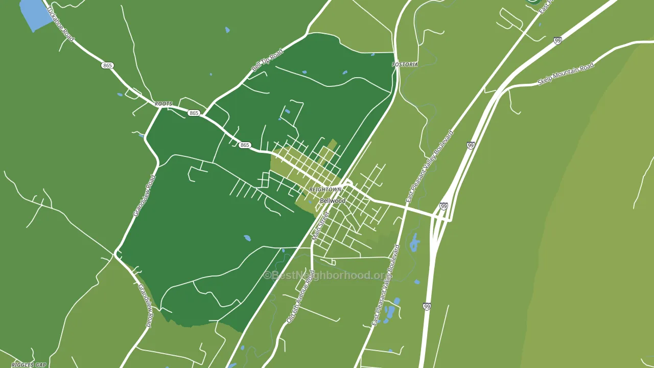 16617, PA block-group voter-turnout map