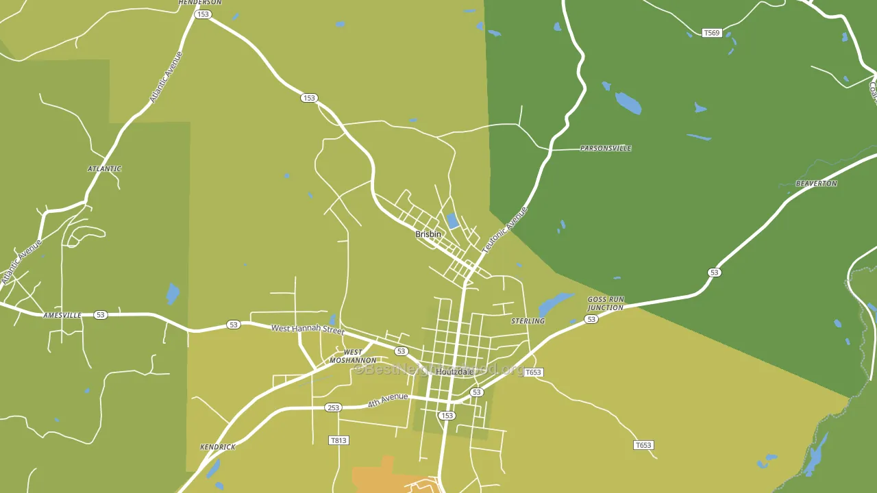 16620, PA block-group voter-turnout map