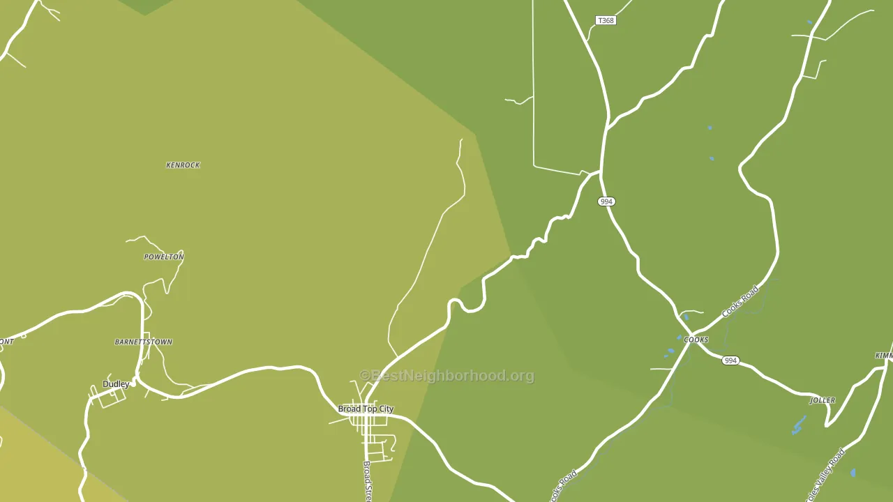 16621, PA block-group voter-turnout map