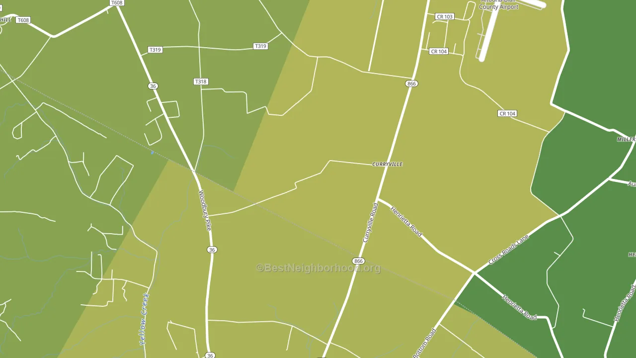 16631, PA block-group voter-turnout map