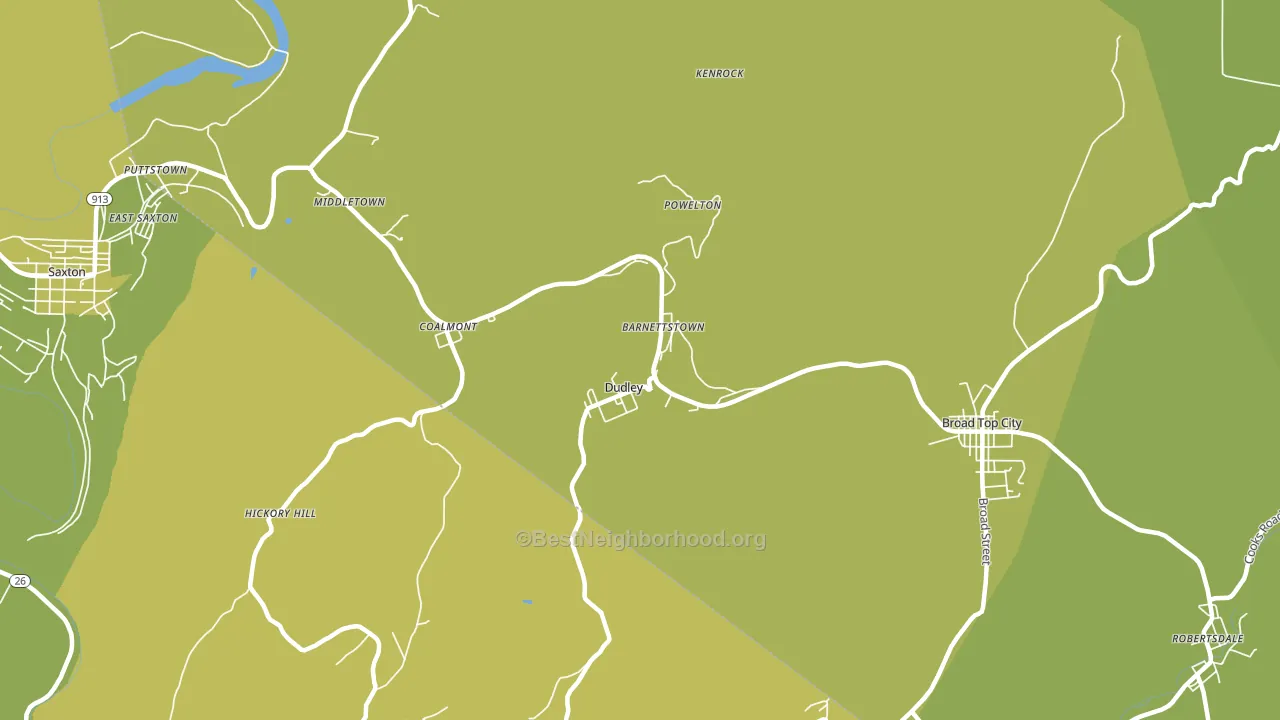 16634, PA block-group voter-turnout map
