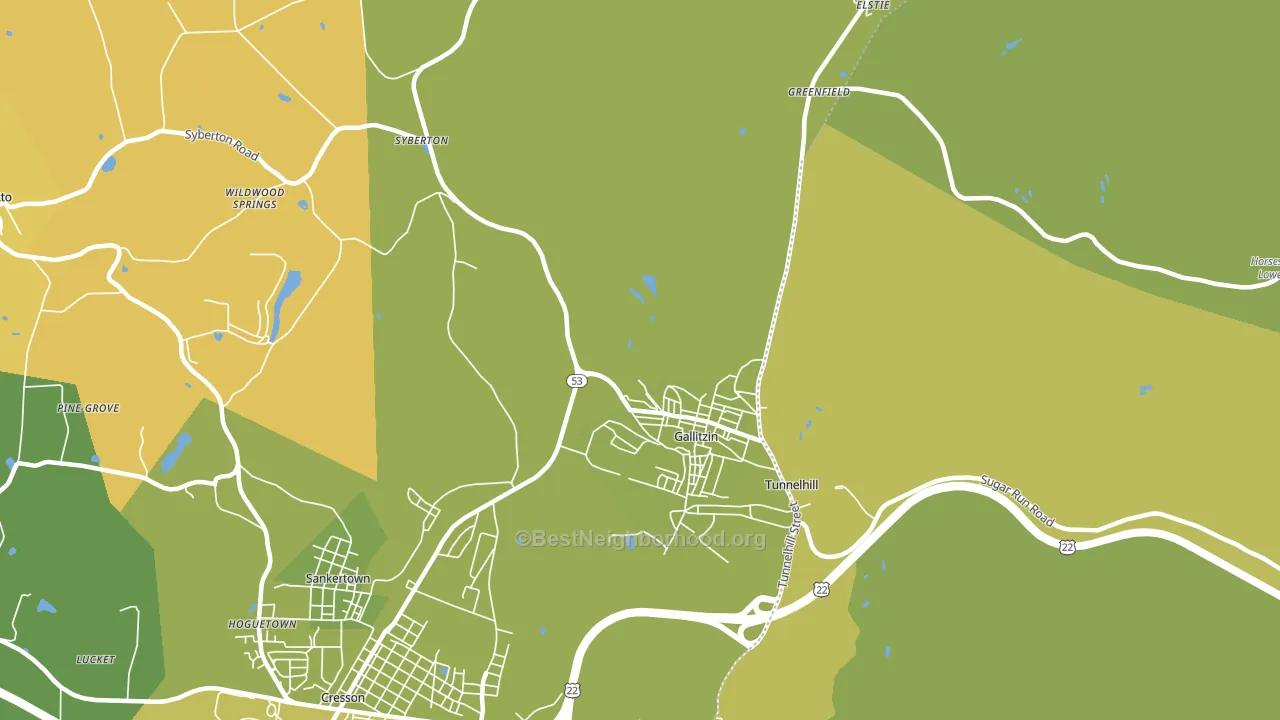 16641, PA block-group voter-turnout map