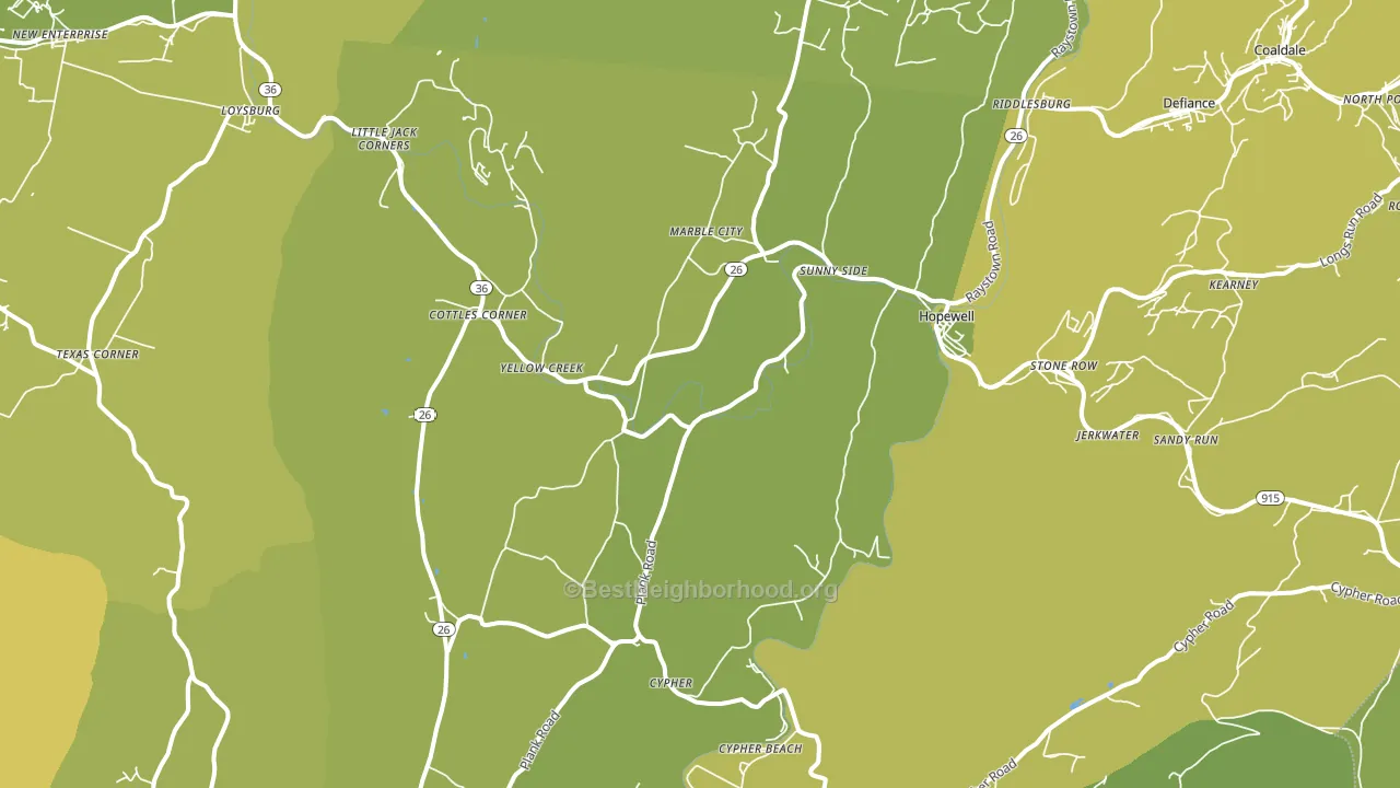 16650, PA block-group voter-turnout map