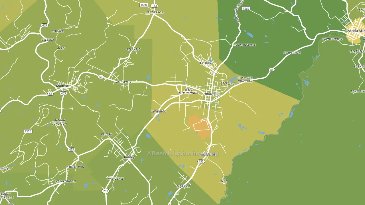 16651, PA block-group voter-turnout map