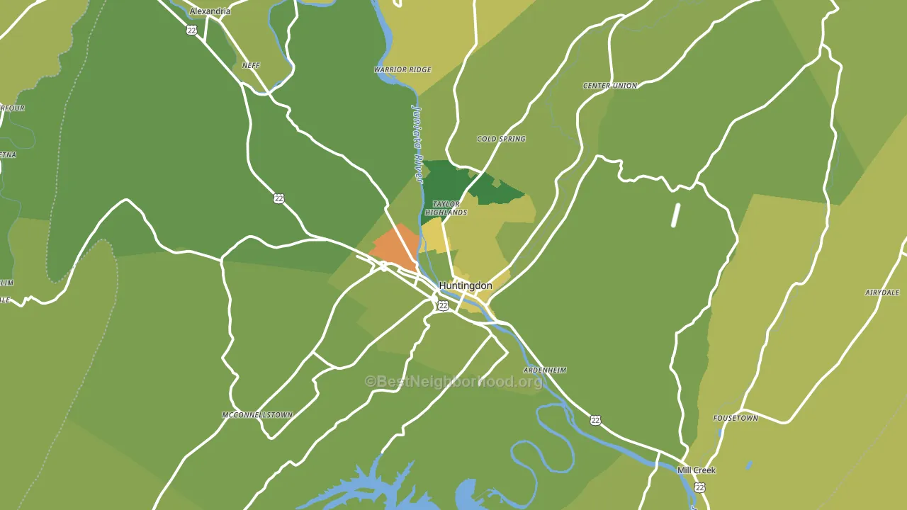 16652, PA block-group voter-turnout map