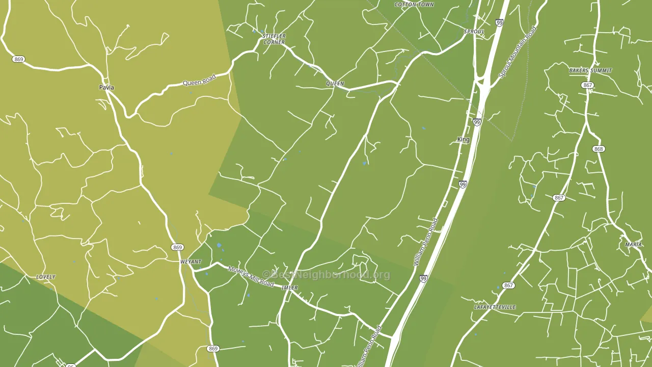 16655, PA block-group voter-turnout map