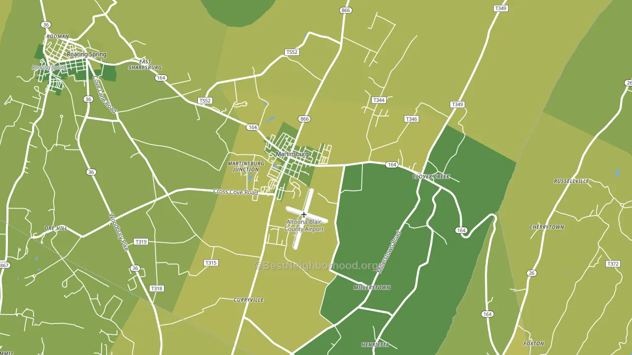 16662, PA block-group voter-turnout map